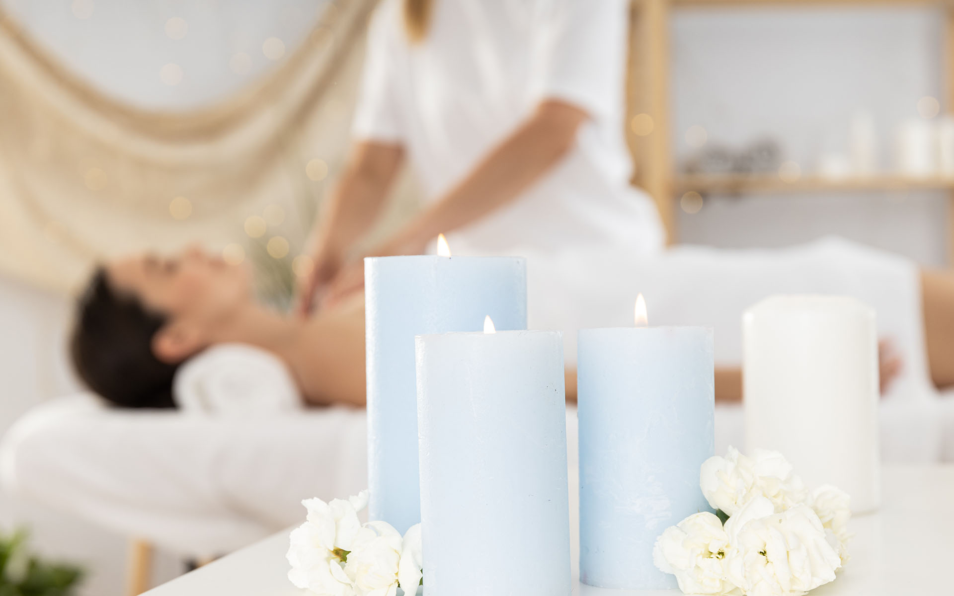 Soin spécifique corps dans une ambiance spa