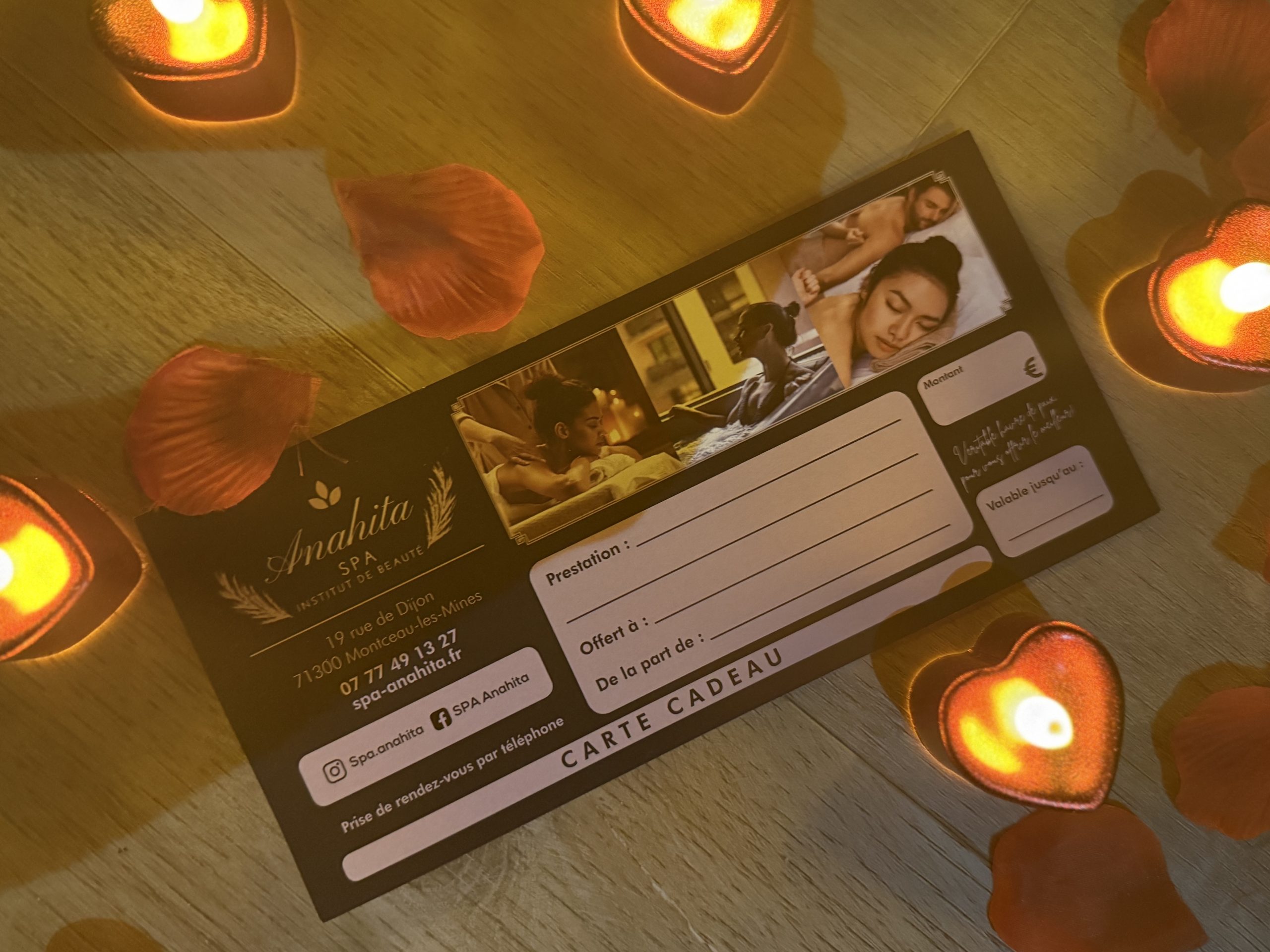 Carte cadeau Spa Anahita